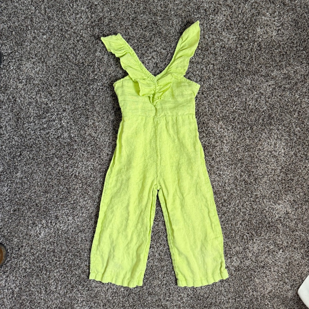 Zara Linen Jumpsuit 6T